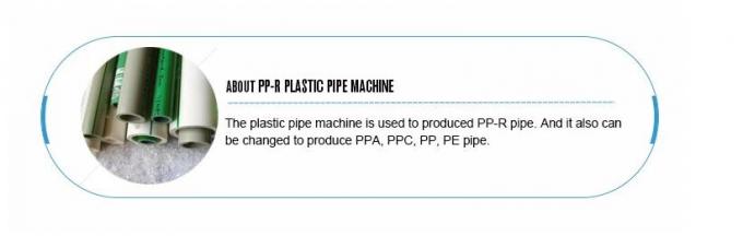 Linha de produção da tubulação de fonte da água de PPR, linha da extrusão da tubulação de água de PP-R
