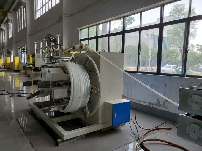 Linha de produção da extrusão da tubulação do HDPE AF-63, máquina plástica da extrusão da tubulação