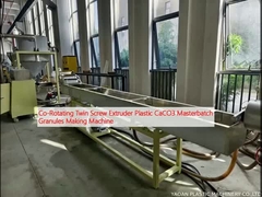 Co-Rotating Twin Screw Extruder Plastic CaCO3 Masterbatch Granules Making Machine (Machina de produção de grânulos de Masterbatch)