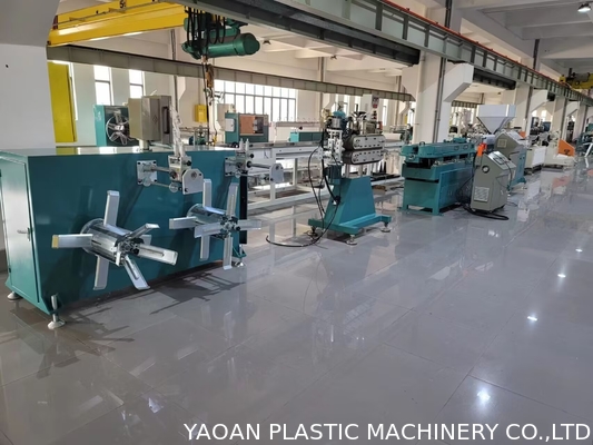 Máquina de fabricação de tubos de mangueira de PVC PE de parede única elétrica ondulada com inversor ABB