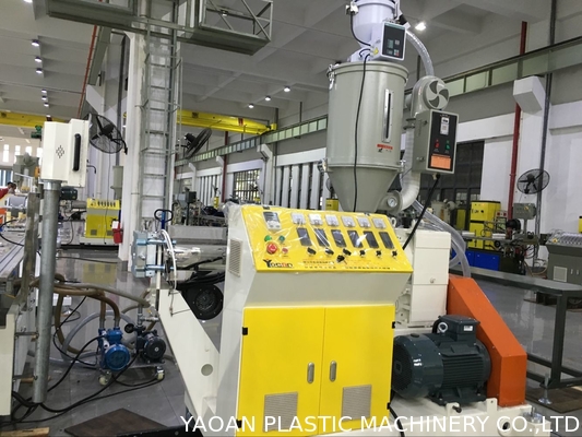 Máquina da extrusão da tubulação do difusor do PC das cores de AF-55 &45 dois para o cliente indiano