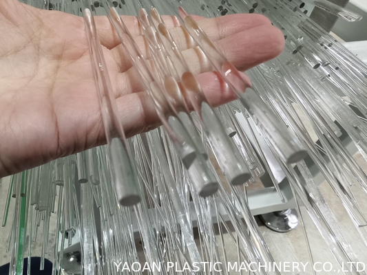 CE Máquina de extrusão de parafuso único Linha de produção de barras acrílicas transparentes
