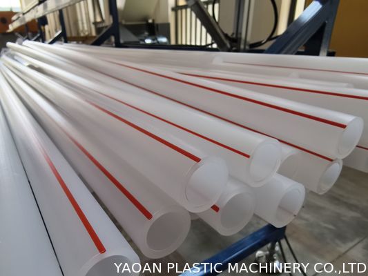 Linha de produção de extrusão de tubos de abastecimento de óleo de gás de água de plástico PE HDPE PPR Máquina de fabricação de mangueiras de extrusão de parafuso único