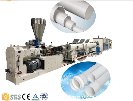 Máquina plástica da extrusão da tubulação do PVC da drenagem e da canalização elétrica, linha de produção da tubulação do PVC
