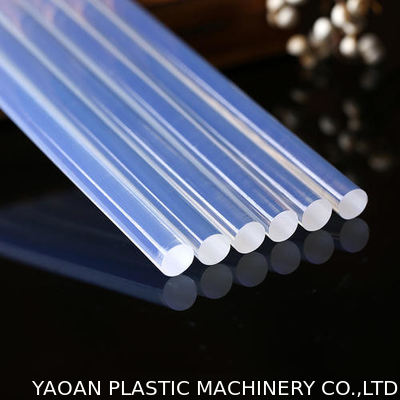 A vara quente da colagem do derretimento do Super Clear que faz a máquina, vara transparente de EVA, Rod, descanso, granula a fatura da máquina